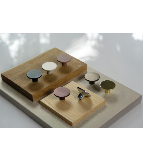 Botón de mueble cromo satinado ASTRO tirador de diseño