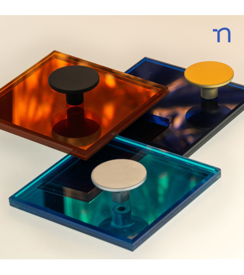 Botón de mueble negro ASTRO tirador de diseño