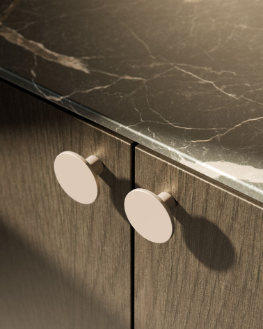Botón de mueble cachemira ASTRO tirador de diseño montado en un mueble