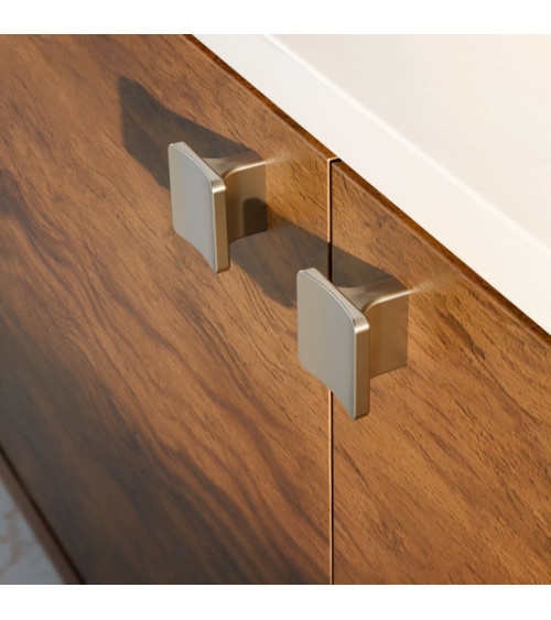 Botón de mueble dorado mate SIENA tirador de diseño