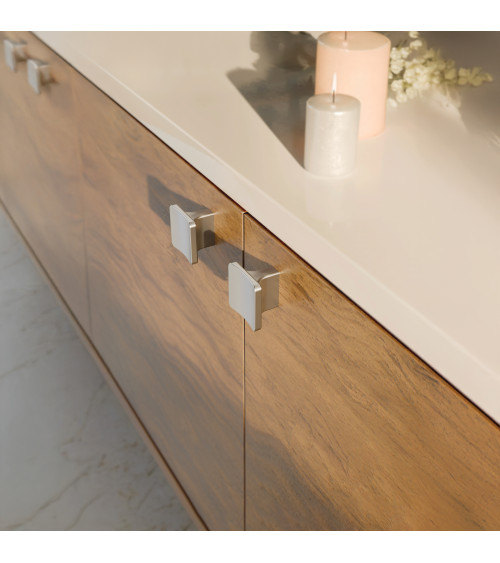 Botón de mueble dorado mate SIENA tirador de diseño