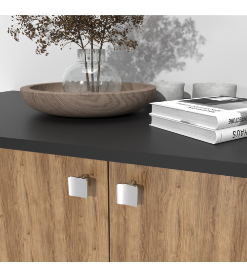Botón de mueble cromo pulido SIENA tirador de diseño