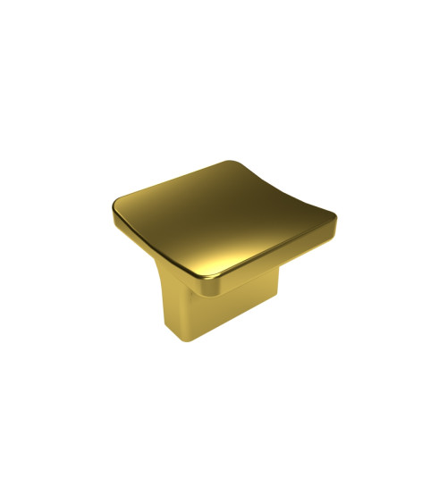 Botón de mueble dorado pulido SIENA tirador de diseño