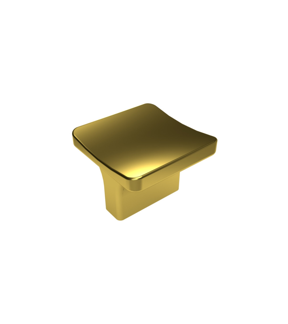 Botón de mueble dorado pulido SIENA tirador de diseño
