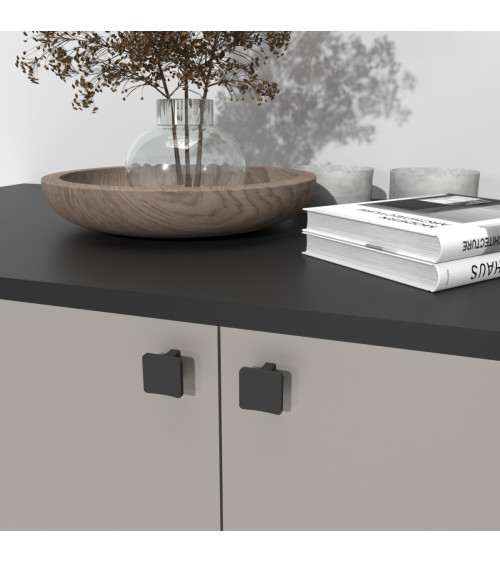 Tirador de mueble negro mate SIENA diseño