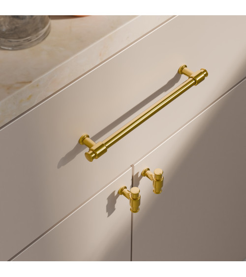 Tirador de mueble oro pulido GALIUM diseño