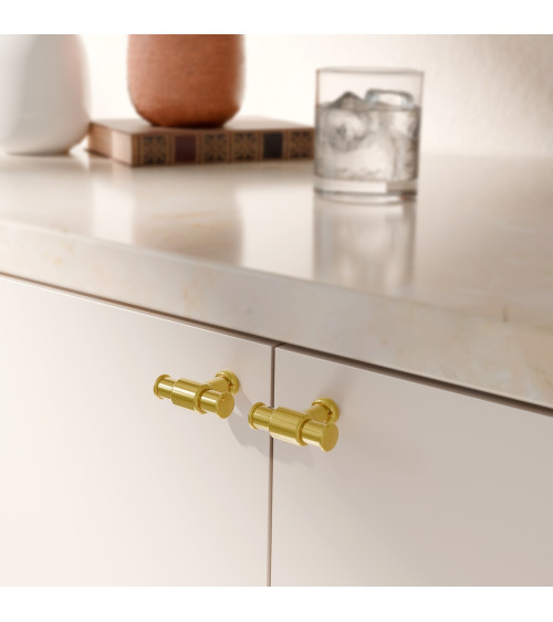 Tirador de mueble oro pulido GALIUM diseño