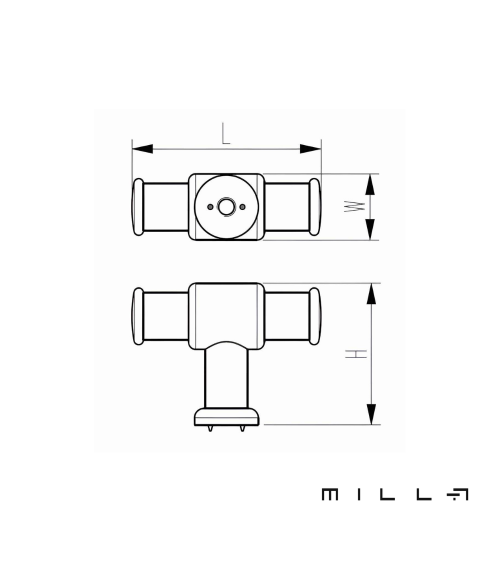 Botón de mueble pátina sobre latón GALIUM tirador de diseño