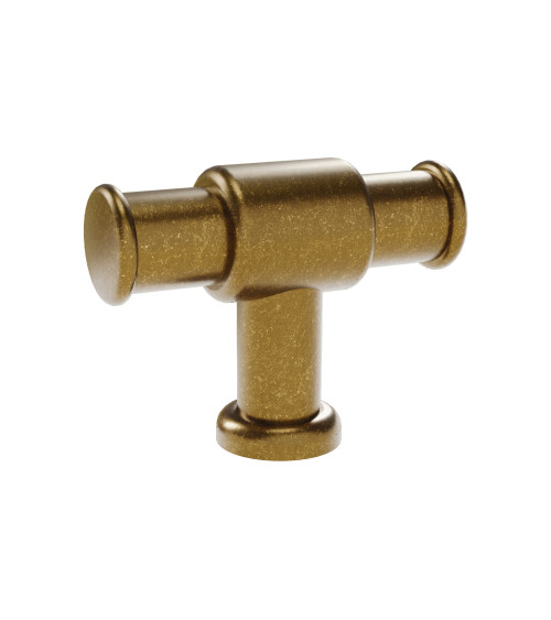 Botón de mueble pátina sobre latón GALIUM tirador de diseño