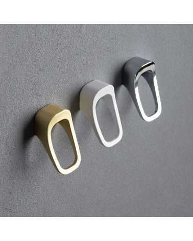 Botón de mueble LAGO tirador de diseño fijado sobre un fondo texturizado