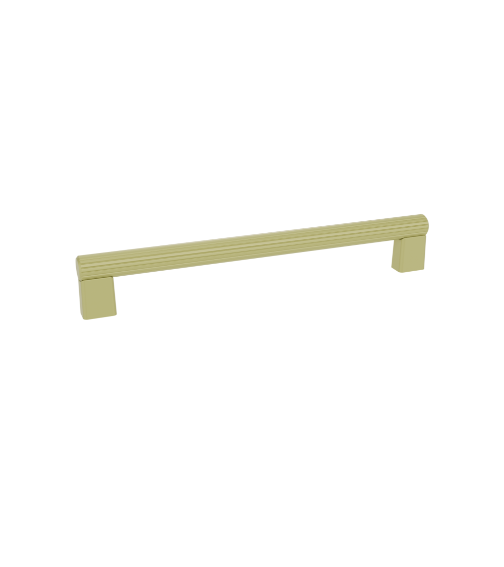Tirador de mueble anodizado en oro/oro mate LARGO tirador de diseño