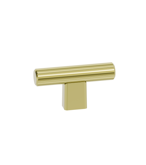 Botón de mueble oro pulido LARGO tirador de diseño