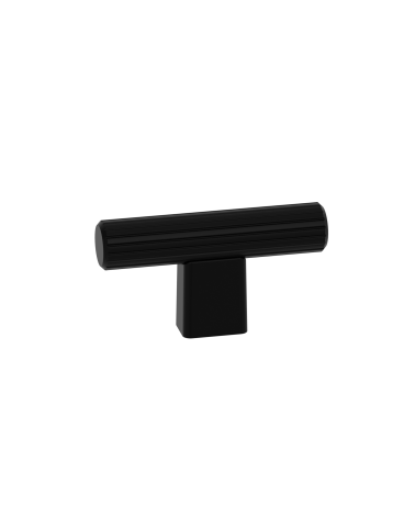 Botón de mueble negro mate LARGO tirador de diseño