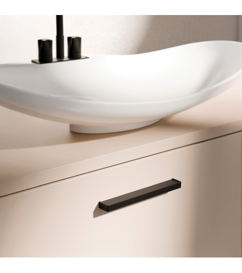 Tirador de mueble negro mate DUBSTEP tirador de diseño