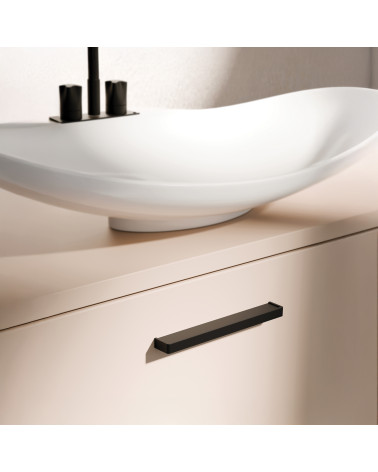 Tirador de mueble negro mate DUBSTEP tirador de diseño