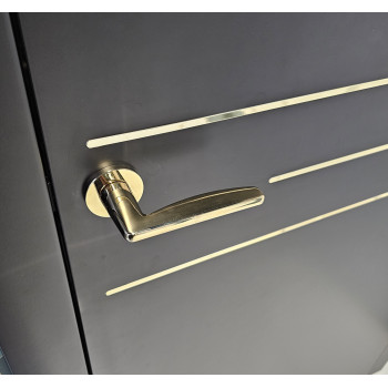 Tirador de puerta en oro pulido | MILLAPOIGNEES