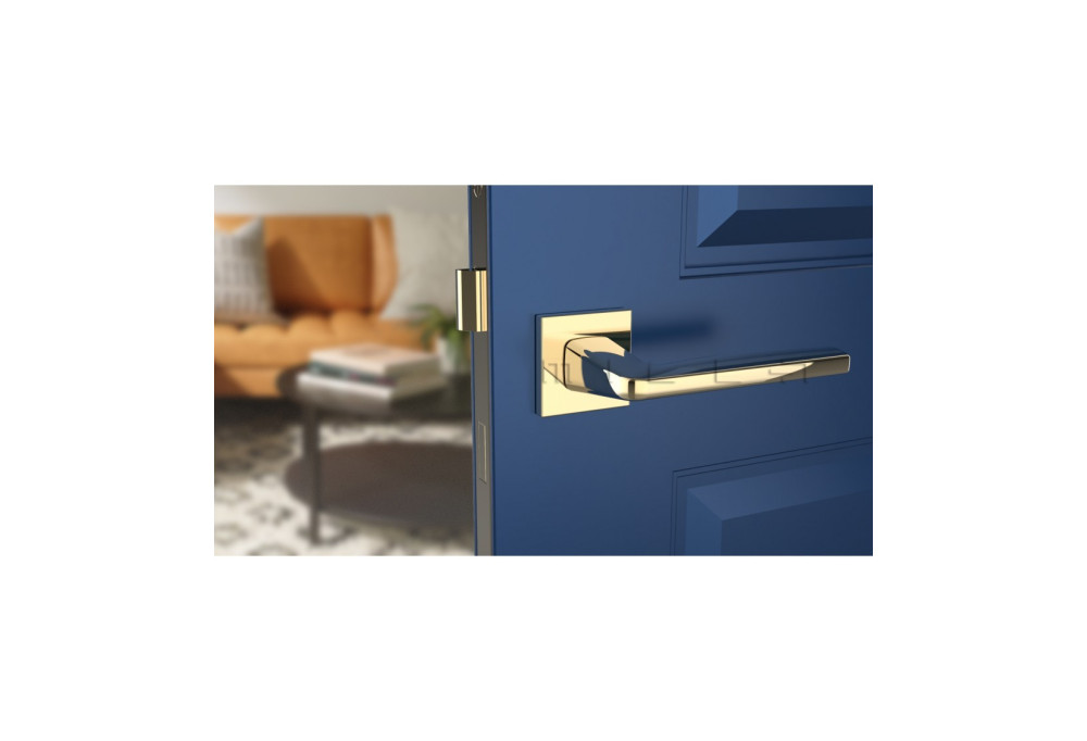 ¿Qué tirador para una puerta azul?
