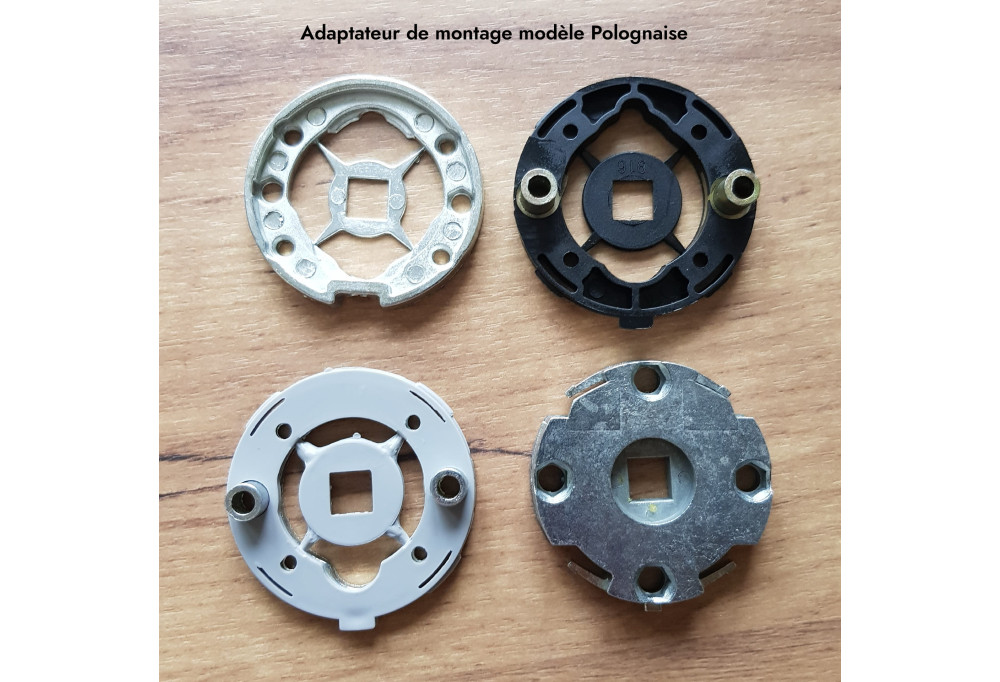 ¿Cómo utilizar los tornillos pasantes con los adaptadores de montaje de las manecillas de puerta?
